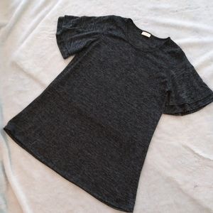 Gray Knit Dress | Layered Bell Sleeves | NWT